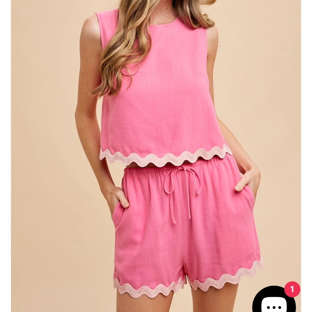 Anniewear pink scallop set